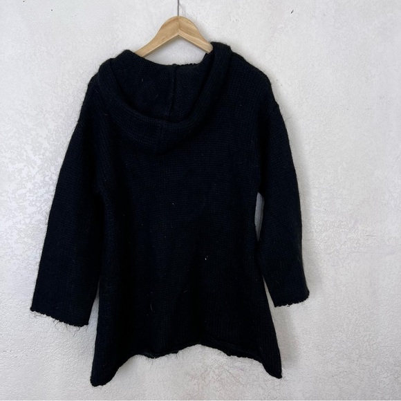 Soft surroundings medium mohair arcrylic hooded sweater b48 - Picture 3 of 3